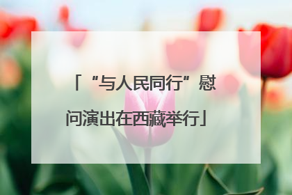 “与人民同行”慰问演出在西藏举行