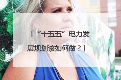 “十五五”电力发展规划该如何做？