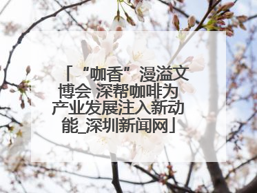 “咖香”漫溢文博会 深帮咖啡为产业发展注入新动能_深圳新闻网