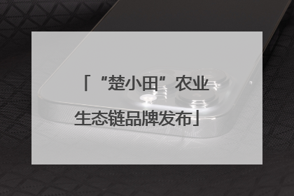 “楚小田”农业生态链品牌发布
