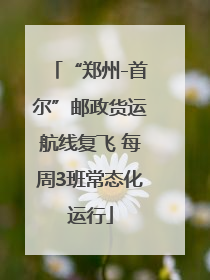 “郑州-首尔”邮政货运航线复飞 每周3班常态化运行