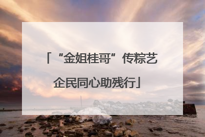 “金姐桂哥”传粽艺 企民同心助残行