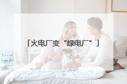火电厂变“绿电厂”