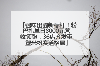 疆味出圈新标杆！粉巴扎单日8000元营收领跑，36店齐发重塑米粉赛道格局