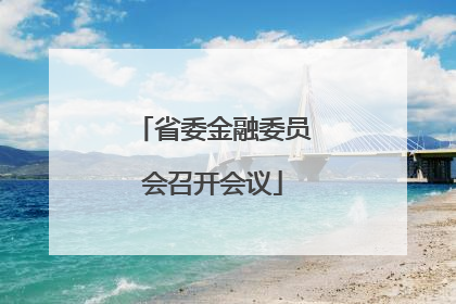 省委金融委员会召开会议