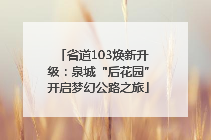 省道103焕新升级：泉城“后花园”开启梦幻公路之旅