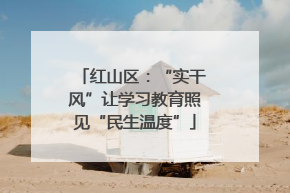 红山区：“实干风”让学习教育照见“民生温度”