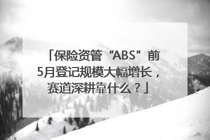 保险资管“ABS”前5月登记规模大幅增长，赛道深耕靠什么？