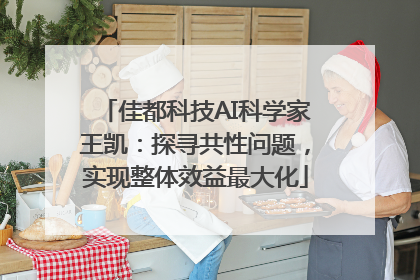 佳都科技AI科学家王凯：探寻共性问题，实现整体效益最大化