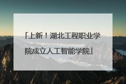 上新！湖北工程职业学院成立人工智能学院