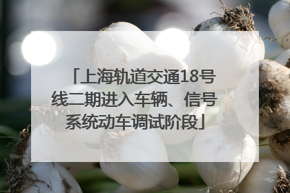 上海轨道交通18号线二期进入车辆、信号系统动车调试阶段