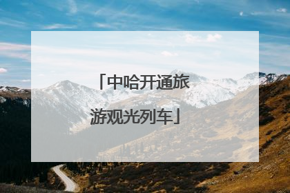 中哈开通旅游观光列车