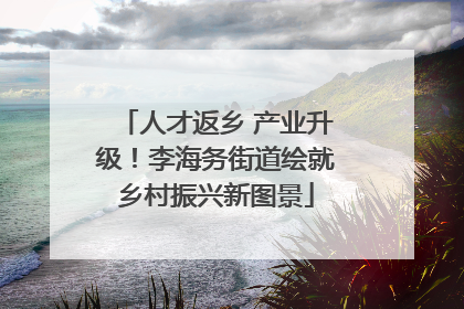 人才返乡 产业升级！李海务街道绘就乡村振兴新图景
