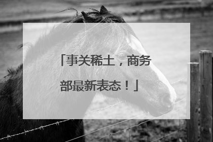 事关稀土，商务部最新表态！