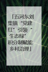 五河东刘集镇“党建红”引领“生态绿” 积分制赋能乡村治理