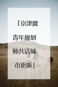 京津冀青年规划师共话城市更新
