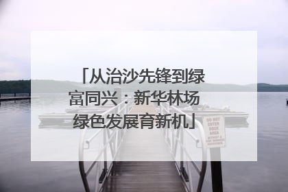 从治沙先锋到绿富同兴：新华林场绿色发展育新机