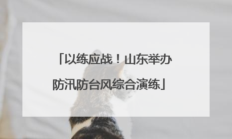 以练应战！山东举办防汛防台风综合演练