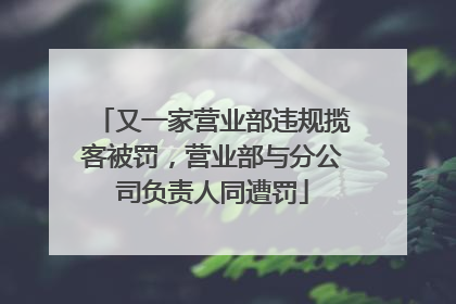 又一家营业部违规揽客被罚，营业部与分公司负责人同遭罚