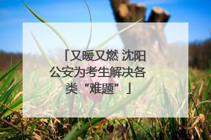 又暖又燃 沈阳公安为考生解决各类“难题”