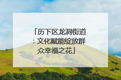 历下区龙洞街道：文化赋能绽放群众幸福之花