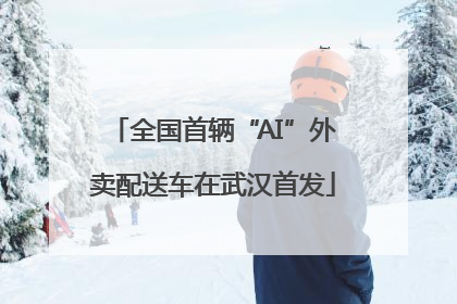 全国首辆“AI”外卖配送车在武汉首发