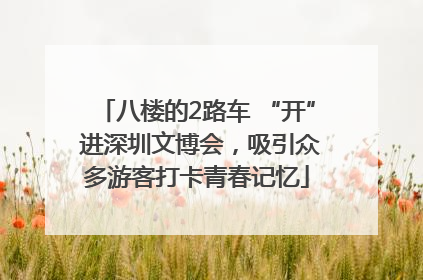 八楼的2路车 “开” 进深圳文博会，吸引众多游客打卡青春记忆