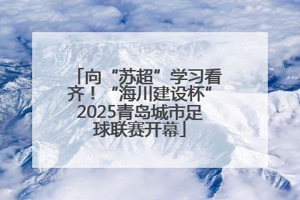 向“苏超”学习看齐！“海川建设杯”2025青岛城市足球联赛开幕