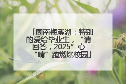 周南梅溪湖：特别的爱给毕业生，“请回答，2025”心“晴”跑燃爆校园