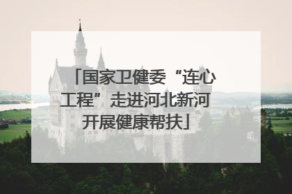国家卫健委“连心工程”走进河北新河开展健康帮扶