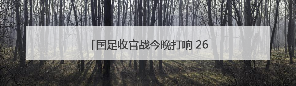 国足收官战今晚打响 26年老球迷：陪国足走到最后