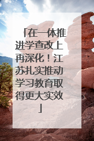 在一体推进学查改上再深化！江苏扎实推动学习教育取得更大实效