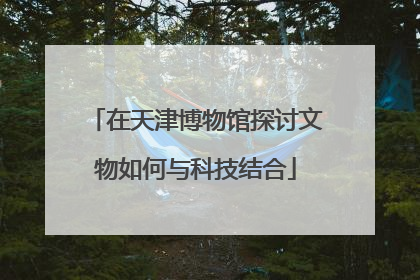 在天津博物馆探讨文物如何与科技结合