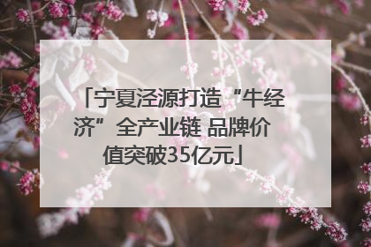 宁夏泾源打造“牛经济”全产业链 品牌价值突破35亿元