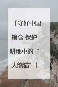 守好中国粮仓 保护耕地中的“大熊猫”