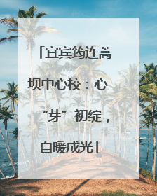 宜宾筠连蒿坝中心校：心“芽”初绽，自暖成光