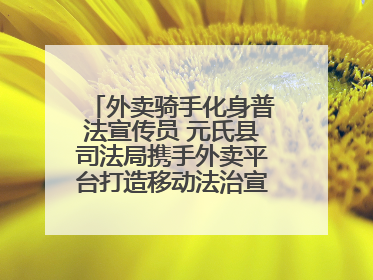 外卖骑手化身普法宣传员 元氏县司法局携手外卖平台打造移动法治宣传新阵地