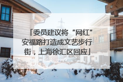 委员建议将“网红”安福路打造成文艺步行街，上海徐汇区回应