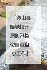 微山县驩城镇开展防汛物资自查盘点工作