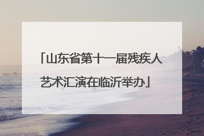 山东省第十一届残疾人艺术汇演在临沂举办