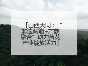 山西大同：“非遗赋能+产教融合”助力黄花产业绽放活力