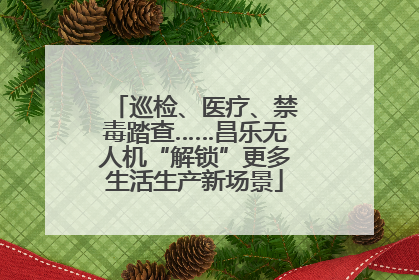 巡检、医疗、禁毒踏查……昌乐无人机“解锁”更多生活生产新场景
