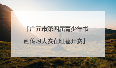 广元市第四届青少年书画传习大赛在旺苍开赛