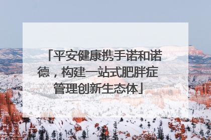平安健康携手诺和诺德，构建一站式肥胖症管理创新生态体