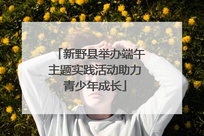 新野县举办端午主题实践活动助力青少年成长