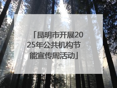 昆明市开展2025年公共机构节能宣传周活动