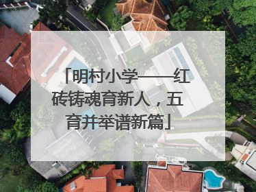 明村小学——红砖铸魂育新人，五育并举谱新篇