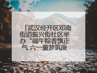 武汉经开区邓南街道振兴街社区举办“端午粽香飘正气 六一童梦筑廉心” 主题活动