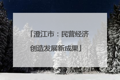 澄江市：民营经济创造发展新成果
