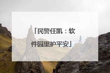 民警任凯：软件园里护平安